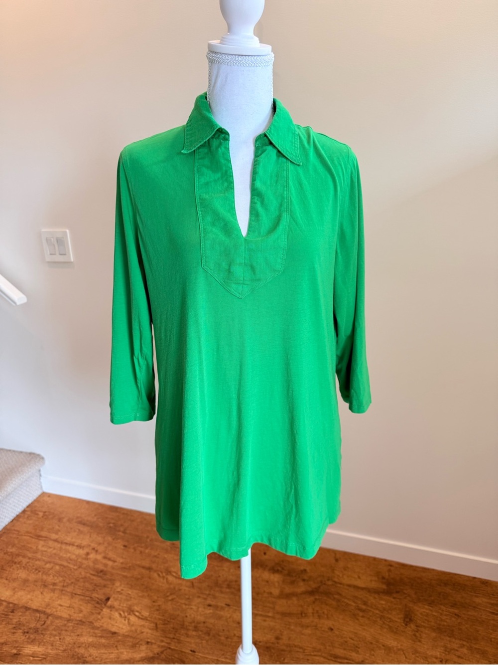 Lauren Ralph Lauren Tunic 100% Cotton Lagenlook Elevated Basic Chic Size 1X